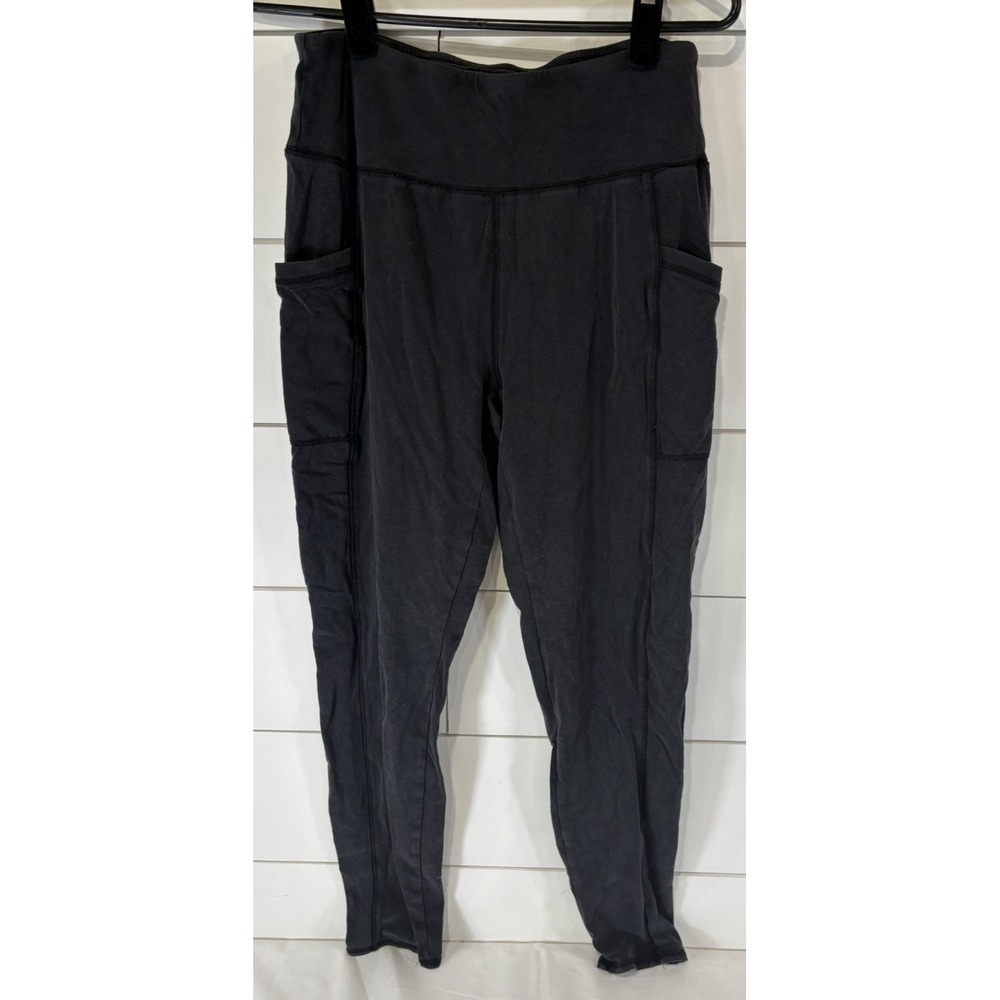 Maurices Women's Size Medium M Black Joggers Cargo Pants Pull On Pockets